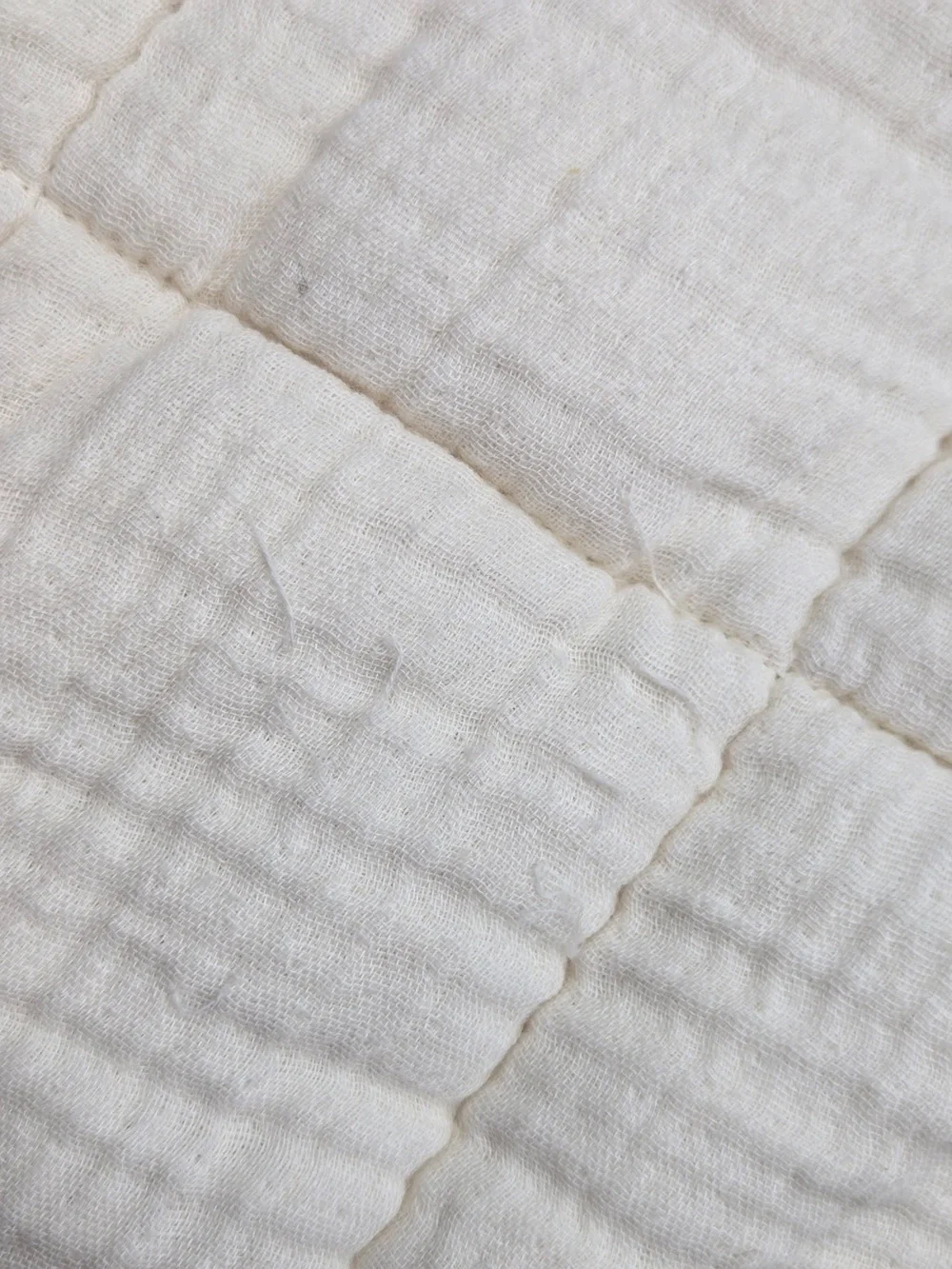 QUINCE Organic Cotton Gauze Box Quilt Set King/Cal King Undyed 9783